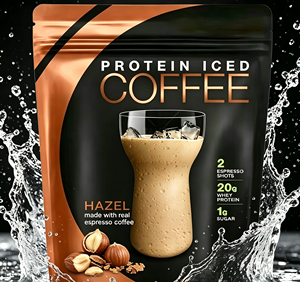 Café Instantáneo con Proteínas y Sabor a Avellana, Cafeinado, con Sabores a Frutas y Azúcar en Bolsa - Product Image 1