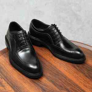 Chaussures de soirée modernes de haute qualité à bout rond en cuir de vache véritable, fabriquées à la main, à lacets, pour femmes, saison automne - Product Image 3