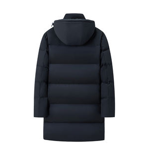 Unisex lungo impermeabile chiusura con cerniera con cappuccio Puffer Parka cappotti invernali per uomo caldo capispalla per il freddo - Product Image 5