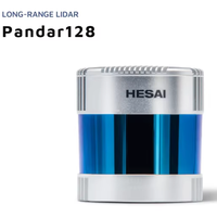 Pandar128, portée de 200 m, champ de vision 360°, LiDAR haute densité, nuage de points 3D, solution de R&D pour voitures autonomes et cartographie urbaine