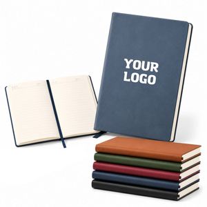 Cuadernos A5 Ecológicos de Cuero PU con Logotipo Impreso, Regalo Promocional Empresarial, Cuaderno Personalizado con Páginas Rayadas - Product Image 1