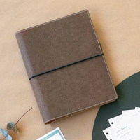 Agenda Diaria de Cuero PU con Logotipo Grabado, Tapa Dura de Alta Calidad, Encuadernación en Espiral, A6, para Reuniones de Negocios, Suministros de Oficina, Regalo