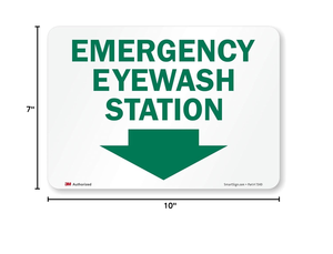 Etiquetas Adhesivas para Estaciones de Lavado de Ojos de Emergencia con Flecha Descendente, Logotipo Personalizado, Proveedor de Señales de Tráfico para Productos de Seguridad Vial - Product Image 3
