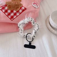 Nouvelle Chaîne de Suspension Universelle Amovible à Pois pour Téléphone, Style Bracelet, en Tissu Plissé, Pendentif Porte-clés pour Appareil Photo, Vente en Gros