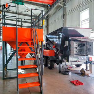 Planta Mezcladora de Concreto Móvil Pequeña Totalmente Automática, Planta Dosificadora de Concreto de Pequeña Capacidad, Mezcladora de Concreto Planetaria - Product Image 2