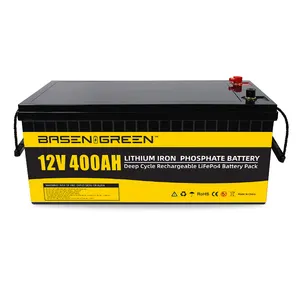 Basen 12V 50Ah 100Ah 200Ah 300Ah 400Ah battery pack Lifepo4 with bms for Solar System RV Electric Car Scooter Motorcycle Boat