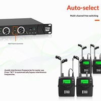 Système de monitoring intra-auriculaire sans fil XTUGA RW2090, émetteur double canal, surveillance des performances multi-personnes, 5W, entrée 1,5V