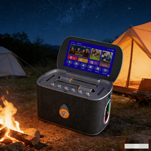 ระบบ<span class=keywords><strong>คาราโอเกะ</strong></span>ออลอินวันขนาด 10 นิ้ว พร้อมหน้าจอในตัว แบตเตอรี่แบบชาร์จได้ สำหรับงานปาร์ตี้ที่บ้านและ<span class=keywords><strong>คาราโอเกะ</strong></span>กลางแจ้ง - Product Image 6