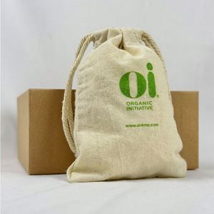 Recyclable Canvas <b>Pouch</b> Minimalist Organic Cotton <b>Drawstring</b> Bag Reusable Fashion Eco-friendly <b>Pouch</b> Bag - Product Image 1