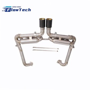 Système d'échappement Catback à soupapes FlowTech T304 en acier inoxydable avec télécommande pour Porsche 718 Boxster Cayman 2.0T - Product Image 5