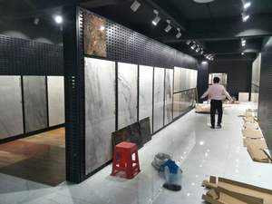 Soporte de exhibición de muestra de azulejos modernos La <span class=keywords><strong>mejor</strong></span> superficie de visualización para materiales de construcción <span class=keywords><strong>Mercado</strong></span> Tablero perforado Soporte de exhibición de arte <span class=keywords><strong>del</strong></span> hierro - Product Image 4