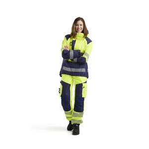 BLAKLADER - 443619873389XL Chaqueta Shell Hi-Vis para Mujer Amarillo/Azul marino-EAN 7330509851197 ROPA DE TRABAJO DE LA HI-VIS - Product Image 3