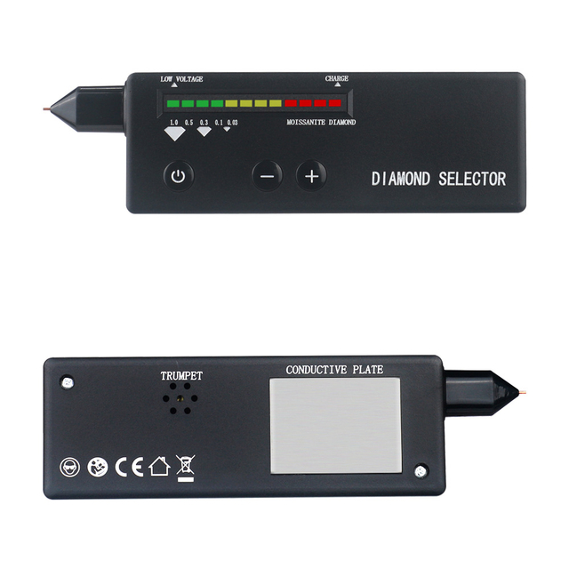Portable Gem Detector (85.5-142g) - 12-Level Sensitivity, Type-C Charging, Ideal for Jewelers & Collectors