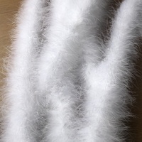 Boa en plumes de marabout bleues teintées, écologiques, pour femmes, idéal pour les fêtes à domicile, la décoration de Noël, les loisirs créatifs, les costumes, les robes de danse et les accessoires de cosplay