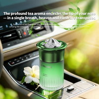 Diffuseur de parfum solide de luxe pour voiture OEM ODM, rotation à 180 degrés, en ABS et verre, 200 ml, 60 jours