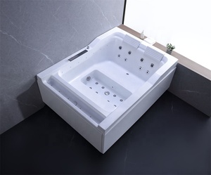 Jardín europeo al aire libre Smart Spa con chorros coloridos bañera de hidromasaje de madera para 2 3 personas Jacozzi Hottub funcional - Product Image 3