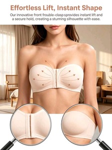 Sujetador sin Costuras T737, Cómodo y Elegante, Top Invisible con Tirantes Integrados, Sujetador con Cierre Frontal para Mujer - Product Image 3
