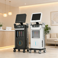 Appareils professionnels pour le visage 12 en 1, hydradermabrasion, jet d'oxygène, soin de la peau, rajeunissement de la peau, équipement de spa, machine hydro-faciale