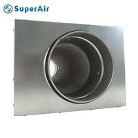 Silencieux de conduit de système de ventilation de CVC de prix usine avec la connexion ronde