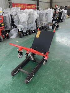 Высокопроизводительная электрическая тележка для подъема по лестнице: бесшумная работа, складная конструкция, гусеничный грузовой транспортер - Product Image 4