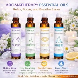 Aceite Esencial Diluido para Aromaterapia sin Agua, Marca Privada, 0.33oz, Roll-on, Menta, Orégano, Árbol de Té, Hierba Limón, Eucalipto, Lavanda - Product Image 2