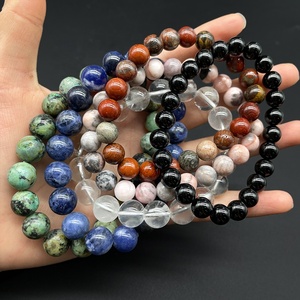 10mm Fashion Brown Tiger Eye Blue Howlite Turquoise <strong>Clear</strong> <strong>Quartz</strong> Gemstone Beads Personality Handmade Jewelry <strong>Bracelet</strong> for Gifts - Product Image 4