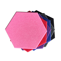 Expédition rapide Panneau acoustique hexagonal 100% PET Panneaux muraux insonorisants TUV Studio Maison