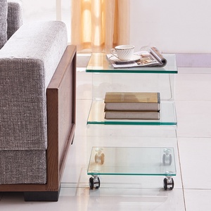 Nieuw Design Moderne Helder Glazen Salontafel Woonkamer Glazen Salontafel - Product Image 6