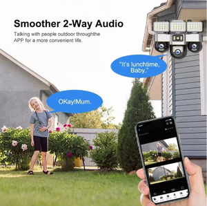 Caméra PTZ motorisée V380pro 3 15MP <span class=keywords><strong>WIFI</strong></span> Surveillance de sécurité extérieure Audio bidirectionnel Vidéo IP CCTV Sans fil Étanche Caméra intelligente - Product Image 4