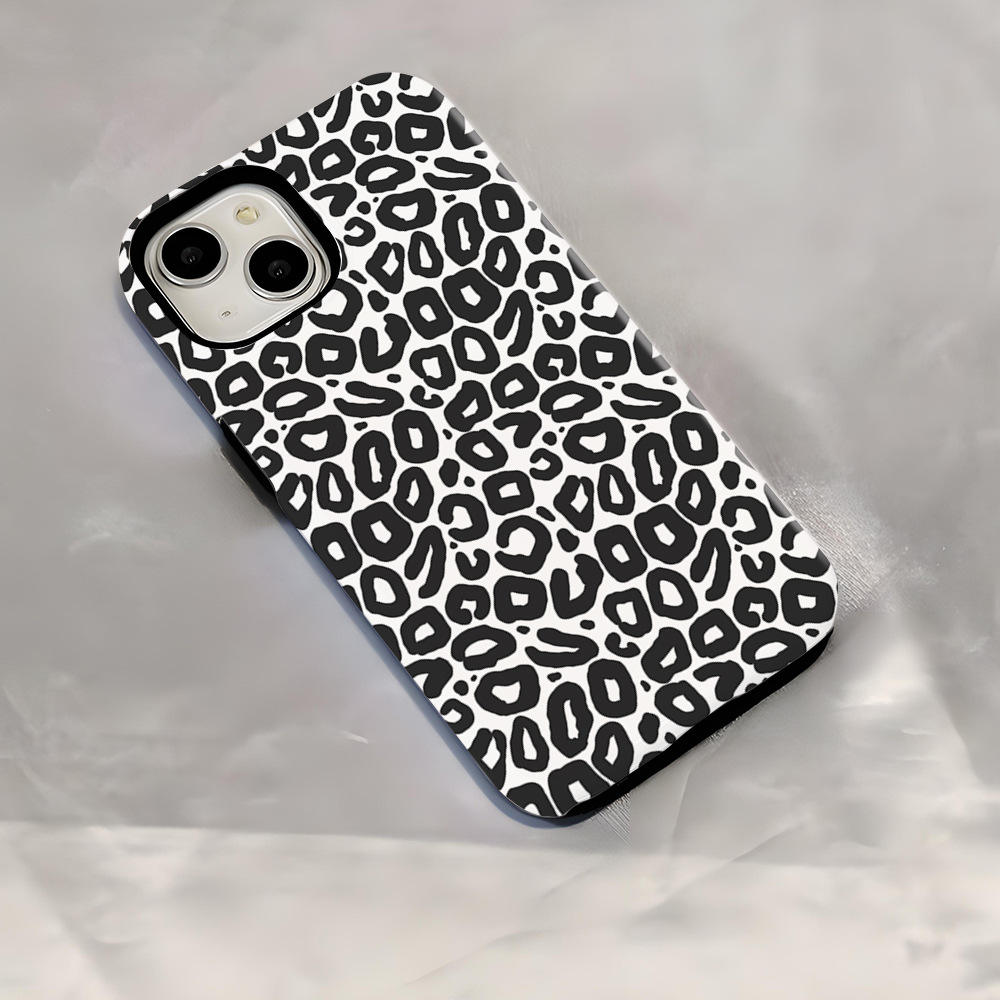White leopard print