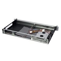 Casing Server Mini ITX 1U, Kedalaman 250mm, Panel Aluminium, Chassis Server Industri