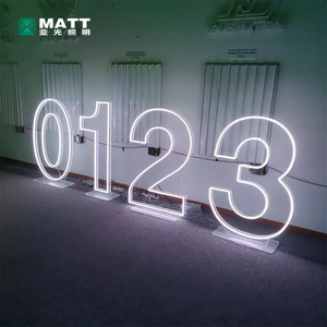 Matt Drop Shipping 2ft 3ft 4ft 0-9 A-Z large led letter number Light Design gratuito acrilico Light <span class=keywords><strong>Up</strong></span> RGB Neon Number <span class=keywords><strong>Sign</strong></span> per la festa - Product Image 2
