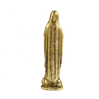 Statue de la Vierge Marie en laiton artisanal antique, ornements de bureau, pendentif