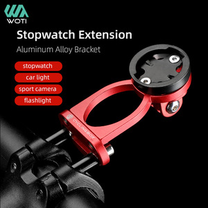 Yueli Cyclingbox <b>Bicycle</b> Computer Mount Aluminum Alloy Handlebar Bracket Lightweight Black Red Titanium - Product Image 2