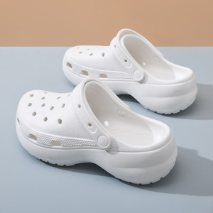 Zuecos para Mujer, Sandalias de Plataforma con Suela Gruesa, Transpirables, Antideslizantes, para Exteriores y Playa, en Blanco, Negro, Caqui y Polvo de Cuarzo, Tallas 35-45 - Product Image 3