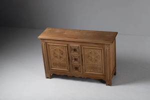 Muebles decorativos Vintage nórdicos más nuevos, puertas talladas a mano, armario de madera de almacenamiento grande, muebles de decoración del hogar - Product Image 3