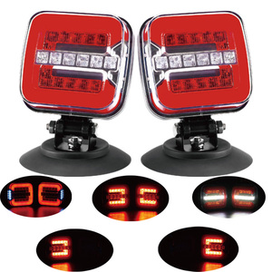 Feu arrière LED 12-24V pour <span class=keywords><strong>remorque</strong></span>, <span class=keywords><strong>sans</strong></span> <span class=keywords><strong>fil</strong></span>/filaire, 7 broches, combiné arrière, feu stop, <span class=keywords><strong>clignotant</strong></span>, marche arrière, magnétique, pour camion et <span class=keywords><strong>remorque</strong></span> - Product Image 3