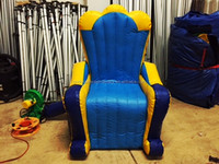 Silla de princesa inflable de gran oferta 2025, silla de trono inflable para el cumpleaños de la hija