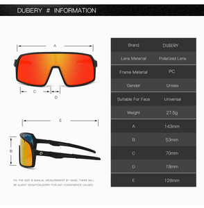 DUBERY 2026 Lunettes <span class=keywords><strong>de</strong></span> <span class=keywords><strong>soleil</strong></span> unisexes rétro polarisées sans monture pour le cyclisme, <span class=keywords><strong>de</strong></span> haute qualité, noires, <span class=keywords><strong>Viper</strong></span>, tendance, surdimensionnées, lunettes <span class=keywords><strong>de</strong></span> sport - Product Image 5