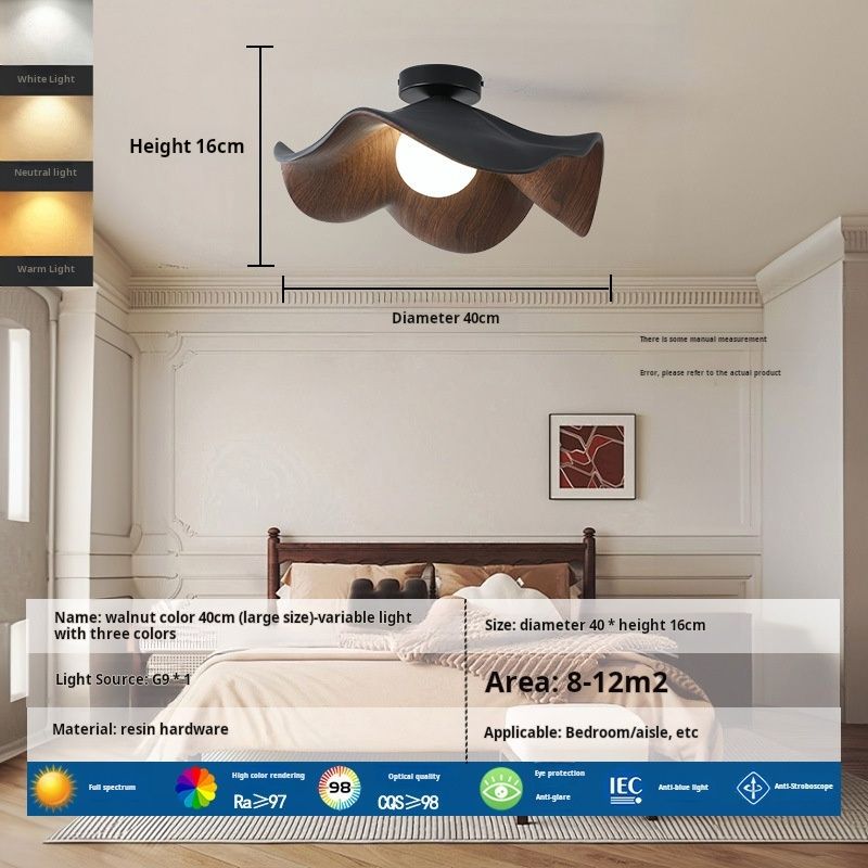 Ceiling type Walnut color large size
