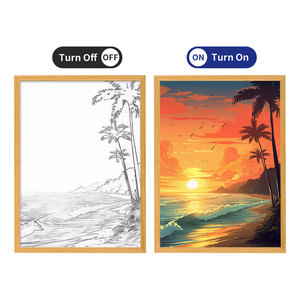 <span class=keywords><strong>Cadre</strong></span> photo en bois pour la décoration de la chambre Creative Anime Led Shadow BOX Style Art Déco Cartoon <span class=keywords><strong>Luffy</strong></span> Light Painting - Product Image 2