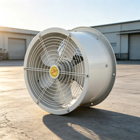 Elektrischer Abluftventilator 400/500mm Zylinderform Freistehend Aluminiumflügel Kugellager 1450 U/min 380V/220V OEM/ODM AC Geflügel