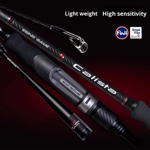 Caña de Pescar MADMOUSE de Carbono Lento de 2.51m 2.59m 83ML 86M, con Guía Fuji K Completa, Caña Egi Calista para Señuelos de Calamar, Pesca en Orilla, Agua Salada, EVA - Product Image 2