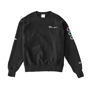 Felpa Classica con Logo Champion da Uomo, Colore: Nero |   100% Autentico - Product Image 1