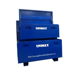 Outdoor <b>Waterproof</b> Blue Cheap Lockable Metal Job Work <b>Tool</b> Storage <b>Box</b> Chest With Rid - Product Image 4