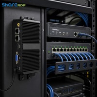 Mini PC Industrial Sin Ventilador Sharerdp, Directo de Fábrica, Intel Core I3 de 10.ª Generación 10110U, Doble LAN Gigabit, 2 COM, Nano Caja para Monitor