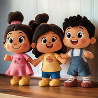 Peluche personnalisée OEM d'usine personnages de dessins animés personnalisés poupées en peluche créez votre propre conception fabricants de poupées Peluche personnalisées