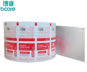 2024 влагостойкая ламинированная бумага из алюминиевой фольги для упаковки медицинских нетканых тампонов