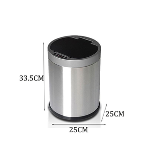 Smart <b>Sensor</b> 12L Metal Standing Trash <b>Bin</b> with Damper Eco-friendly and with Lid for Kitchen and Bathroom - Product Image 2