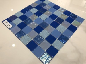 Trộn màu xanh thủy tinh tưởng tượng thay đổi màu sắc hồ bơi gạch khảm sàn gạch - Product Image 4